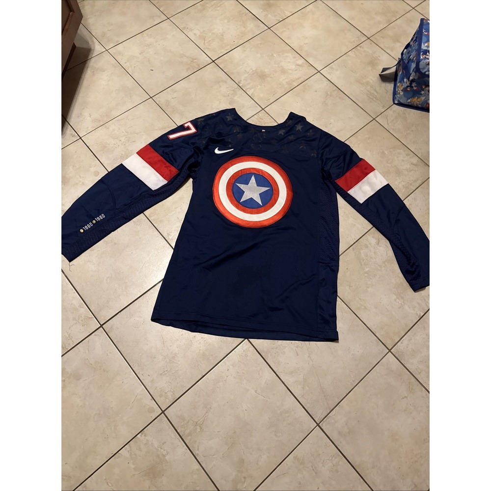 Team USA Jersey Blue McDonaugh Large L 27 Nike Shield